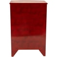 thumbnail image 5 of Oriental Furniture Red Lacquer Half-Round Cabinet - Landscape, 5 of 7