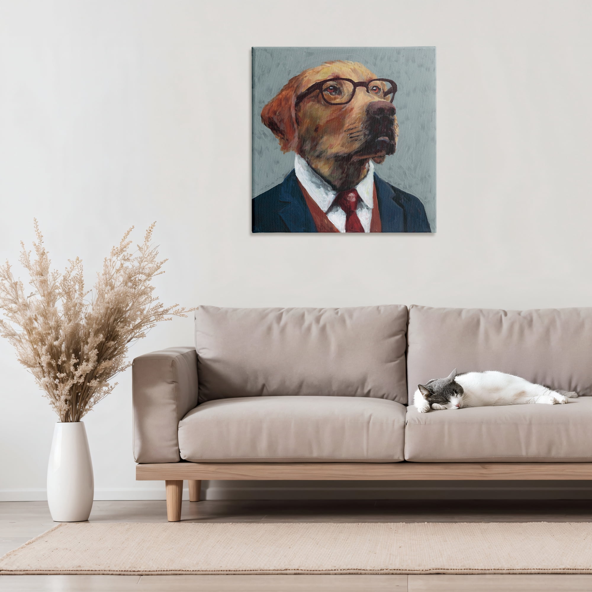 Stupell Industries Bark Kent Portrait Canvas Wall Art, design by Studio Bautista