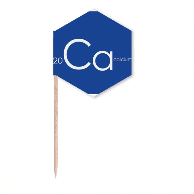 Chestry Elements Period Table Alkaline Earth Metal Calcium Ca Toothpick Flags Cupcake Picks Party Celebration