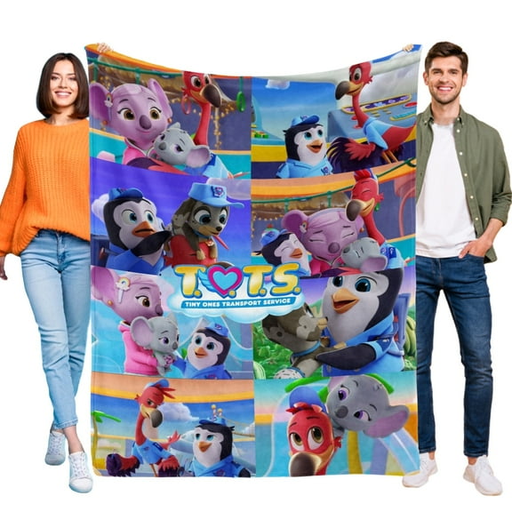 T.O.T.S Blanket for Boys Girls Lightweight Kids Throw Blanket Cute Soft Blankets Flannel Plush Blankets Gifts 30x40in