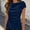 Blue Tops, variant on Women Casual Blouses Simple Solid Color Blouse Elegant Evening Blouses Satin With Ruffle Bow Draped Front Short Sleeve Blouse Plus Size Tunic Long Summer Grey Shirt Elegant Versatile Tops