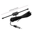 thumbnail image 2 of 1X Black Universal Car Boat Stereo AM FM Dipole Antenna Adhesive Mount Glass Antenna Radio Antenna, 2 of 5