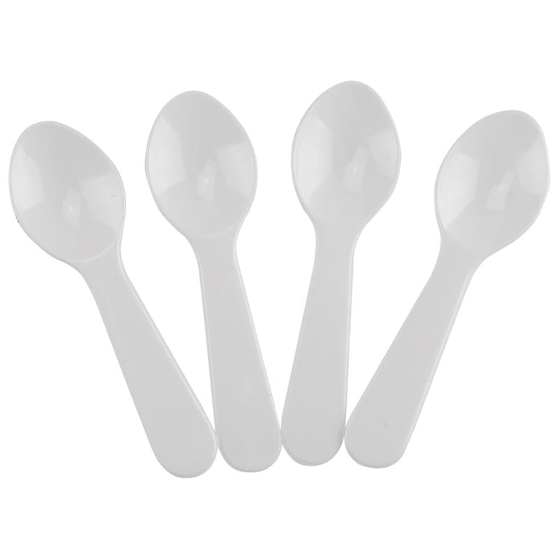 3 Inches Plastic Mini Tasting Spoons for Ice Cream 250 Eco Friendly Disposable Spoon Dessert Assorted Spoons and Frozen Yogurt Tasting Spoons
