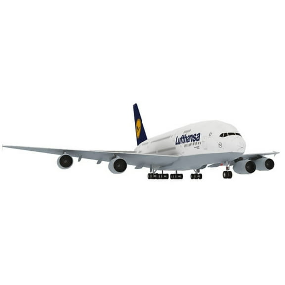 GUYUTING Replacement 1:100 Retro and Elegant A380 German Lufthansa Paper Model Decorative Piece for Aviation Collectors, DIY