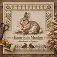 thumbnail image 1 of Embroidery Kit for Beginners Easter Bunny Stamped Cross Stitch Set Complete Supplies for Adults and Craft Learning, 1 of 7