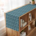 thumbnail image 6 of Table Runners 72 Inches Long Dress Scarves, Geometric Farmhouse Kitchen Table Runner, Coffee Tablerunners, Modern Abstract Lines Texture Teal 14x72 Inch, 6 of 9