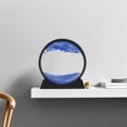 thumbnail image 3 of CAROOTU Moving Sand Art Picture Round Glass 3D Natural Landscape Flowing Sand Frame Hourglasses Decor For Home, 3 of 6