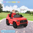 thumbnail image 3 of Emorefun 12V Ride On Truck Car with Remote, Licensed Toyota Electric Ride On Toy with LED Headlights, 3 of 7