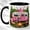 Black, variant on Pink Camper Coffee Mug, Cozy Camping Mug, Ceramic 11 oz