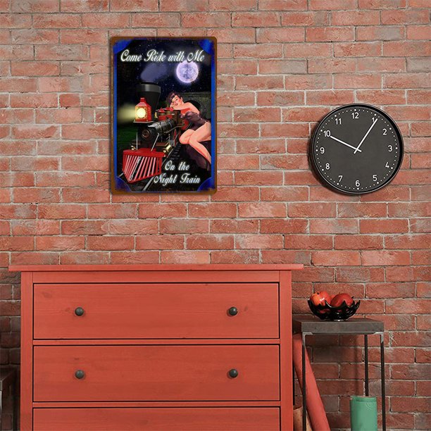 Hogar Resistente A La Intemperie Retro Chic Sexy Belleza Signo Hierro Pintura Pared Dibujo Para Bar Likrtyny Arte Deco
