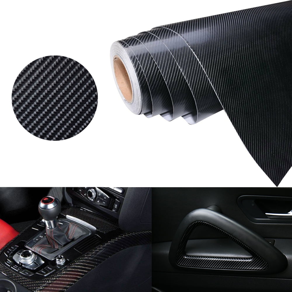 16"x50" Black Carbon Fiber Vinyl Auto Car Wrap Roll Aheet Film Sticker 127*40cm 16"x50" Black Carbon Fiber Vinyl Auto Car Wrap Roll Aheet Film Sticker 127*40cm