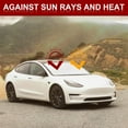 thumbnail image 4 of 2WIN2BUY Car Windshield Sunshade for Tesla Model 3/Y,Blocks UV & Heat Foldable Windshield Cover Sunshade,Reflective Front Window Sun Shade Cover, 4 of 7
