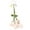 White, variant on Runquan Handknitted Orchid Bell Flower Pendant Crochet Flower Keychain Crocheted Handbag White