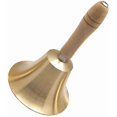 thumbnail image 1 of Applicable to Solid Hand Bell Brass Bell Service Bell Wooden Call Bell For Home Decoration, 1 of 3