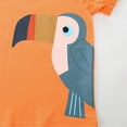 thumbnail image 5 of LRen Toddler Boy Shirts Boy Funny Graphic Crew Neck Short Sleeve Tshirts Boy's Summer Tees Casual Comfortable Summer Casual Tops Tees,Orange, 5 of 6