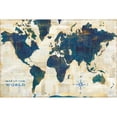 thumbnail image 3 of Schlabach, Sue 18x13 Black Modern Framed Museum Art Print Titled - World Map Collage, 3 of 5
