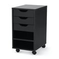 thumbnail image 3 of Mainstays Perkins Rolling File Cabinet, True Black Oak, 3 of 4