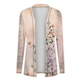 thumbnail image 3 of BEFOKA Women's Lightweight Longer Length Open-Front Long-Sleeve Sweater Floral Print Oversized Cardigans Summer Mesh Long Flowy Kimonoes Cardigans Beach Cover Up Tops Long Flowy Going Out top S_5X, 3 of 6