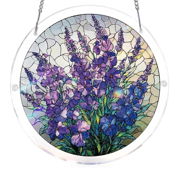 Window Sun Catcher Puzzle 2D Acrylic 83 Pieces Spring Colorful Birds Decor For Hanging
