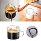 thumbnail image 3 of Tazas 4 OZ Doble Caños Vasos Vasos de chupito Taza de leche con asa de vidrio transparente Accesorios para la máquina, 3 of 8