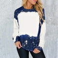 thumbnail image 2 of Merry Christmas Sweatshirts for Women Crewneck Long Sleeve Tie Dye Printed T Shirts Casual Loose Holiday Blouse Pullover, 2 of 5