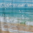 thumbnail image 5 of Orinice  Ocean Beach Shower Curtain Nautical Sunrise Theme Fabric Bathroom Decor Sets with Hooks Waterproof Washable  60x72, 5 of 7