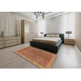 thumbnail image 4 of Ahgly Company Indoor Rectangle Contemporary Mahogany Brown Abstract Area Rugs, 2' x 4', 4 of 6
