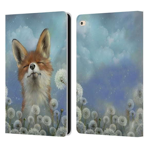 Head Case Designs Officially Licensed Ash Evans Animals Dandelion Fox Leather Book Wallet Case Cover Compatible with Apple iPad Air 2 (2014)