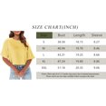 thumbnail image 4 of Women Half Sleeve Cropped T-Shirts Drop Shoulder Round Neck Crop Tops Casual Summer Solid Color Basic Tees, 4 of 8