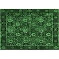 thumbnail image 1 of Ahgly Company Indoor Rectangle Persian Emerald Green Traditional Area Rugs, 7' x 9', 1 of 4