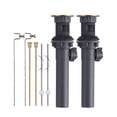 thumbnail image 6 of Wowow 8.6 in. x 2.13 in. x 1.25 in. Lift Rod Drain Assembly in Brushed Gold (2-Piece), 6 of 6