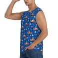 thumbnail image 3 of Bixox Men's Dinosaur Driving Printed Shirt Sleeveless Fitness Tank Top-3X-Large, 3 of 7