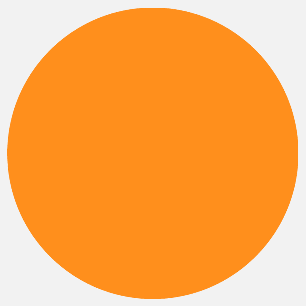 JAM Paper Standard Round Label Rolls, Circular, 2.5 Inch, Neon Orange, 125 Labels/Roll