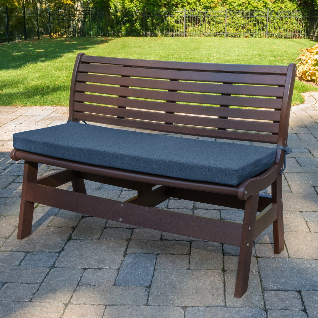 Klear Vu 45-inch Outdoor Bench Cushion, Wellfleet Bay Woven Revolution Performance Fabric