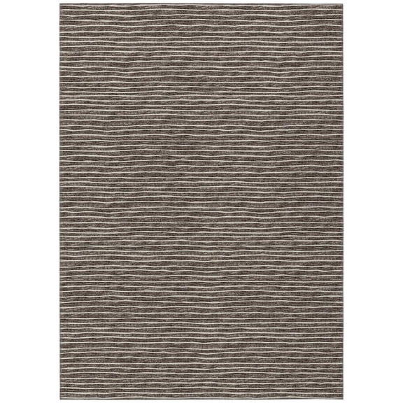 Indoor/Outdoor Laidley LA1 Chocolate Washable 8' x 10' Rug