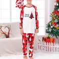 thumbnail image 2 of Odeerbi Christmas Pajamas for Family Holiday Long Sleeve Family Christmas Pajamas Matching Sets Kids Christmas Plaid Printed Blouse Tops + Pants Sleepwear Family Matching PJs Set Red, 2 of 5