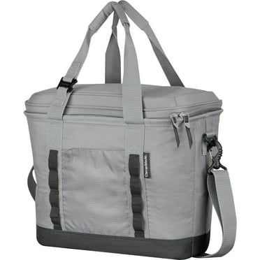 CleverMade 30 Can Pacifica Collapsible Cooler, Grey/Charcoal