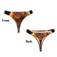 thumbnail image 3 of Balery Gold Flame Pattern Wolf Tangas de Algodón para Mujer con Estampado – Ropa Interior Sexy, Transpirable, G-string-Large, 3 of 6