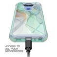 thumbnail image 4 of LG K31 Case, LG K8X/Aristo 5 Plus/Aristo 5/Phoenix 5/Fortune 3/Risio 4/Tribute Monarch Case, Rosebono Hybrid IMD Design Graphic Cover Armor Case for LG K31 (Green Marble), 4 of 5