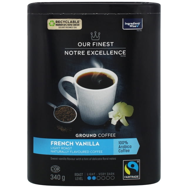 Our Finest Naturally Flavoured French Vanilla Ground Coffee