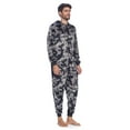 thumbnail image 3 of Ashford & Brooks Men's Adult Mink Fleece Hooded One-Piece Union Suit Pajamas, 3 of 5