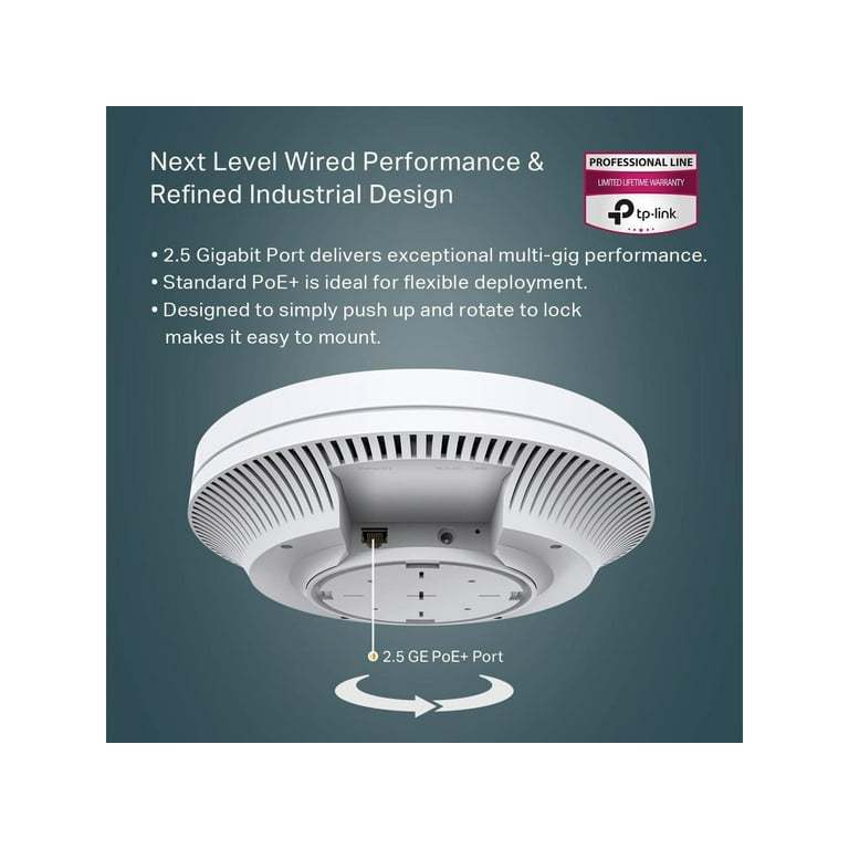 TP-Link EAP670 AX5400 Ceiling Mount WiFi 6 Access Point