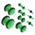 thumbnail image 3 of Tapones de oído Hugo acrílico doble acampanado 18 piezas verde, 3 of 10