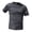 Grey, variant on Mens Casual Tall Short Sleeve Tee Shirt Crew Neck Pocket Tees for Men Breathable Short Sleeve Gym Tee(Dark Gray,L)