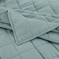thumbnail image 4 of EMME Queen Quilt Set Soft Microfiber Bedspread Lightweight Reversible Bed Coverlet Full Size Comforter Sets for All Season 3 Piece Bedding Set(Square Pattern,Lake Blue), 4 of 6