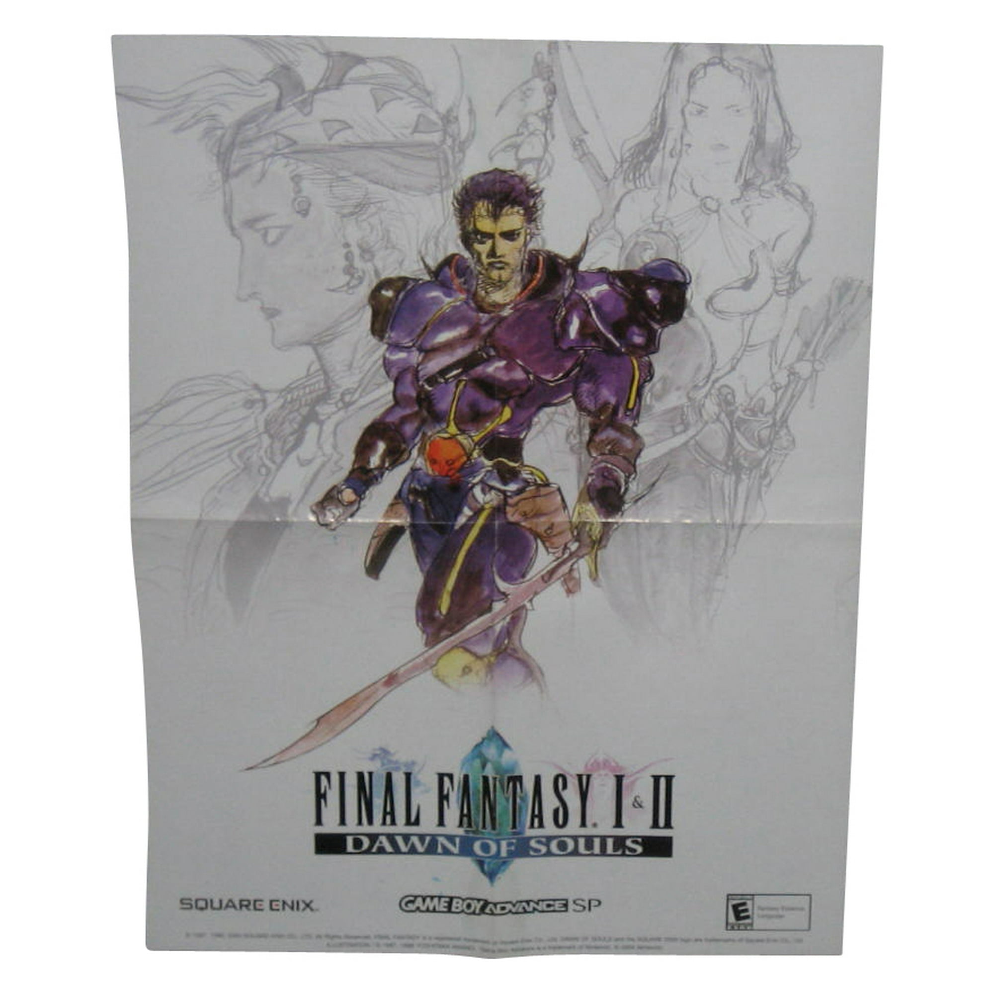 Nintendo Gameboy Advance Final buy Fantasy 1 2 Dawn of Souls Strategy Guide W/POSTER