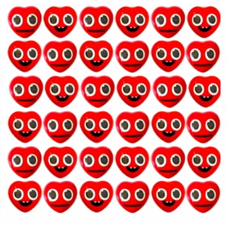 20PCS Heart Shaped Squishy Toys, Funny Face Heart Shaped Squishies for Valentine's Exchange Gifts, Valentine's Party Favors, Classroom Prizes, Valentine's Home Decor, Assorted Varieties