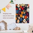 thumbnail image 4 of FORMRS Acrylic Clipboard with Low Profile Clip Standard A4 Letter Size, 12.5" x 9", Bright Colorful Flowers Pattern, 4 of 8