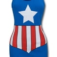 thumbnail image 3 of Captain America Costume Women's Tank Dress-Medium, 3 of 5