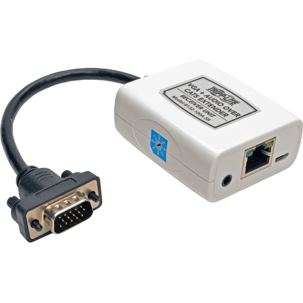 Tripp Lite VGA with Audio over Cat5/Cat6 Extender, Receiver (USB